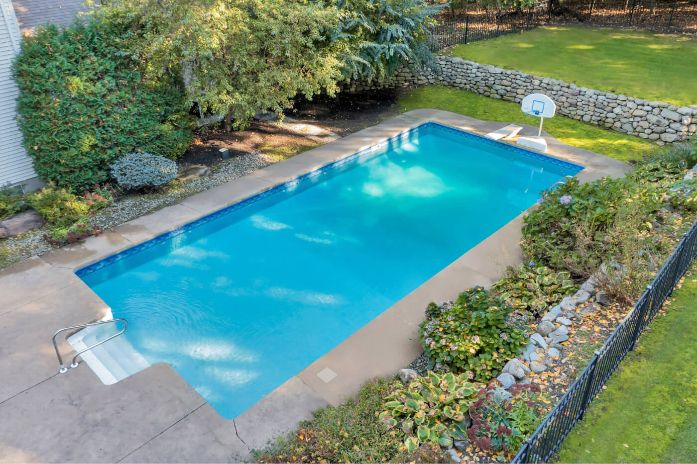 Grounds and pool